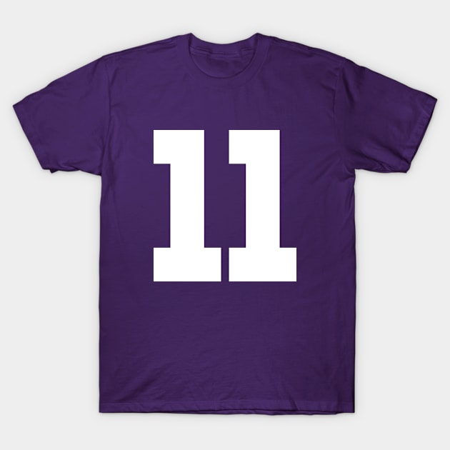 Number 11 Sports Funny Gift T-Shirt by Shariss